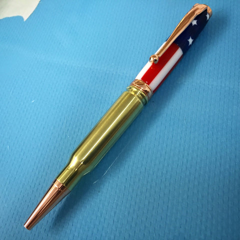 High Caliber Craftsman - 50 Cal Armed Forces Bullet Pen - Made in USA