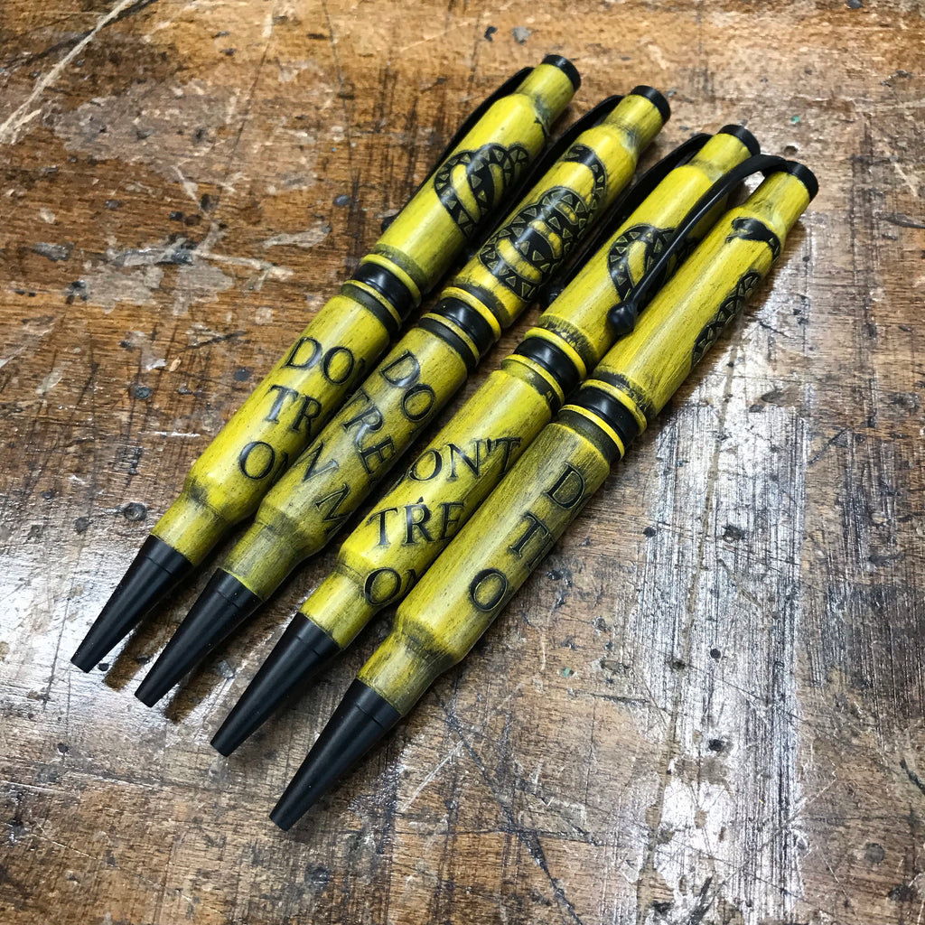 Don't Tread on Me Cerakoted Bullet Pens 2A